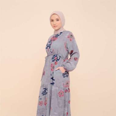 ZM Zaskia Mecca - Welda Grey Gamis - Romansa Khatulistiwa - Raflesia Multicolor
