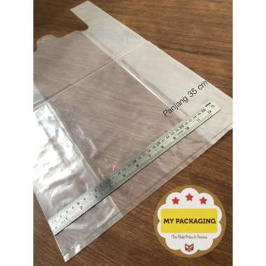 Kantong plastik BENING TEBAL BESAR 35 x 55cm