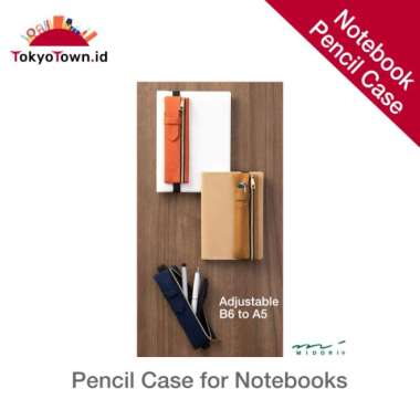 midori pen case with bookband for b6 to a5 notebook Multicolor