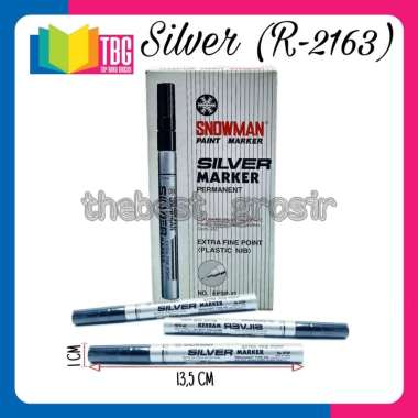 1 PCS SPIDOL PAINT MARKER KECIL SNOWMAN (PERMANENT) / SPIDOL PERMANENT / PAINT MARKER SILVER KECIL R