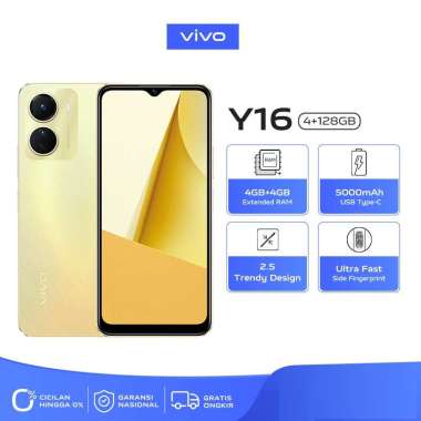 Vivo Y16 Ram 4 Rom 128GB Gold