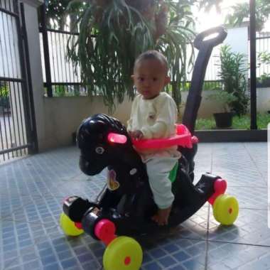 mainan kuda dorong - mainan kursi goyang - mainan kuda goyang Multicolor