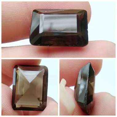 Batu Natural Kecubung Teh / Solar Padang / Smoky Quartz Jumbo 01