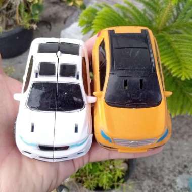 Paket 2 Mainan / Pajangan Figure Mobil Robot Rakit Tobot Toys Bekas