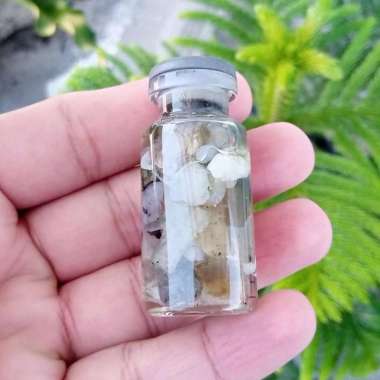 Rough / Bahan / Kerikil Batu Natural Kalimaya Opal Banten Botol Kaca 3