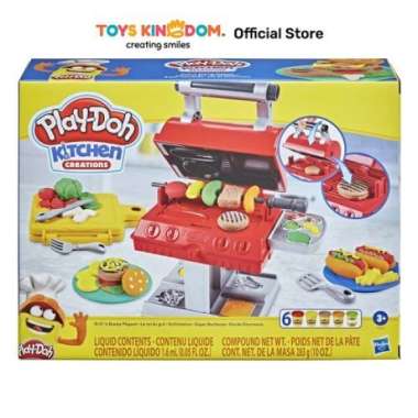 playdoh mainan set bbq grill f0652