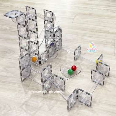 mntl magnetic marble run 120 pcs