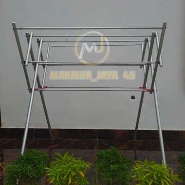 JEMURAN HANDUK ALUMINIUM 1 METER Silver