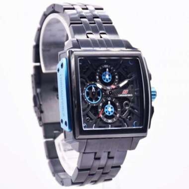 Jam Tangan Pria Chronoforce CF5347G CF 5347G 5347 Black Blue Free Strap Original & Garansi