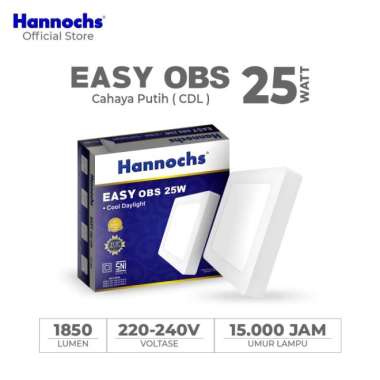 Hannochs Downlight LED EASY 25W OBS Cahaya Putih Outbow