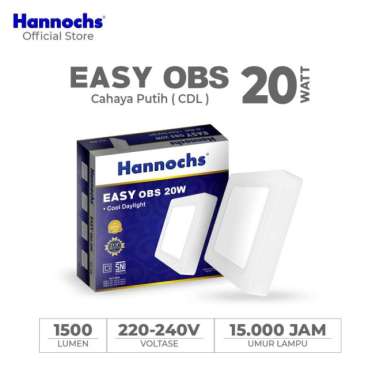 Hannochs Downlight LED EASY 20W OBS Cahaya Putih Outbow