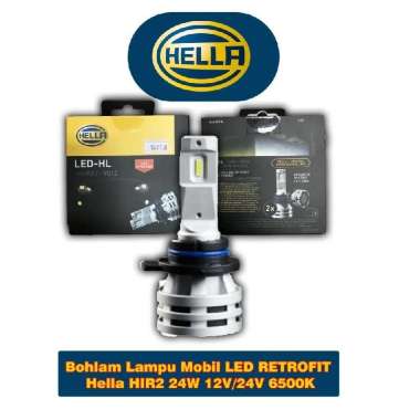 BOHLAM LAMPU MOBIL LED RETROFIT HELLA HIR2 24W 12V/24V 6500K 67130-- - White