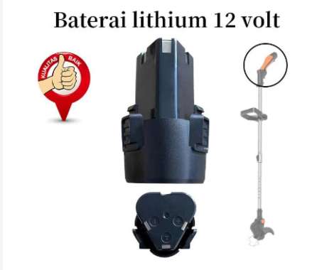 Mesin potong rumput baterai 12V/24V/36V/48V Li-ion Batteries Aksesori - 12V Charger 12V Baterai