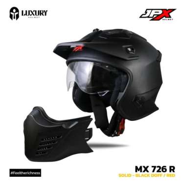 Helm JPX MX 726-R - Solid XXL VisorClear