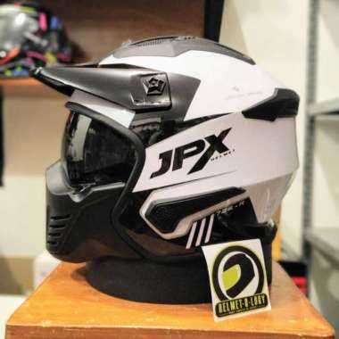 Helm JPX MX726R Putih Pearl White Modular Crossover MX 726 R