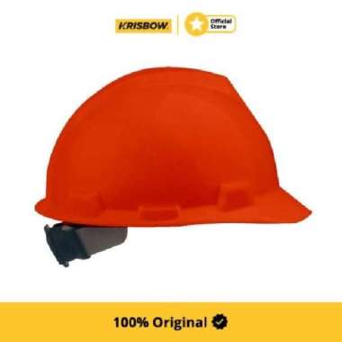Krisbow Brim Helm Keselamatan Kerja Hdpe - Orange