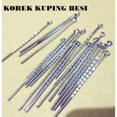 Korek Kuping Besi Chroom / Korek Kuping Stainless Stell per Satuan