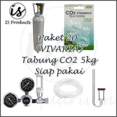 Paket 20 Tabung CO2 besi 5kg besi full isi - Aquascape - CO2 supplies Multicolor