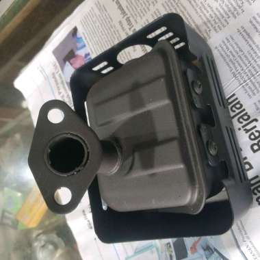 Muffler Knalpot HITAM Mesin Penggerak tipe GX160 GX200 GX220 5hp 6,5hp 7hp