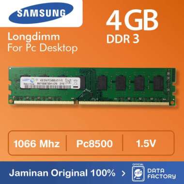 RAM PC SAMSUNG DDR3 4GB PC 8500 / 1066 Mhz LONGDIMM MEMORY 4 GB DDR 3