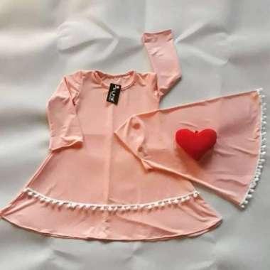 gamis syar'i bayi/busana muslim anak perempuan/dress anak/baju bayi Multicolor