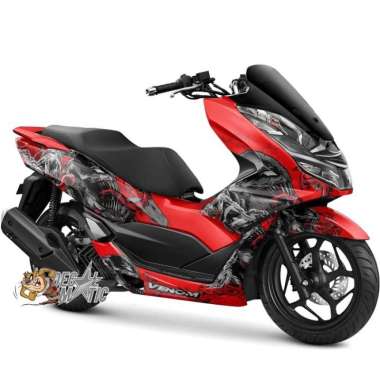 Decal Stiker Full Body Motor Honda PCX 160 / PCX150 Venom 1 PCX160 Merah
