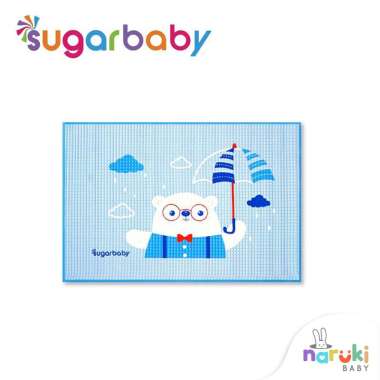 Sugar Baby Perlak Karet Bayi Rubber Cot Alas Ompol Bayi Blue Coco