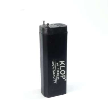 Battery 4V 1200mAh Rechargeable Aki Kering Hitam