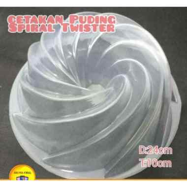 Cetakan Loyang Puding Spiral / Cetakan Puding Twister Marissa