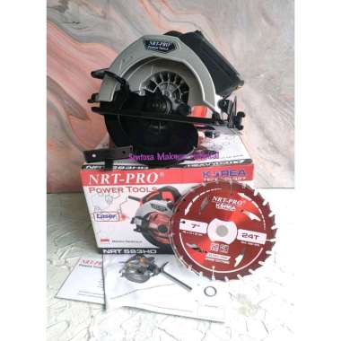 NRT PRO 583 HD 7" Circular Saw Gergaji Belah Potong Kayu Laser 583HD