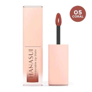 HANASUI TINTDORABLE LIP STAIN, Satuan Coral