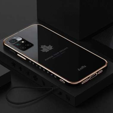 Promo Case Maple Redmi 10 / Redmi 10 2022 Softcase Silicon Electro Plating Dengan Tali Gantung REDMI