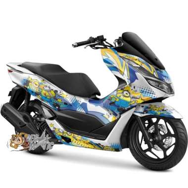 Stiker Decal Full Body Motor Honda PCX 150 PCX160 Minions PCX 150 Putih