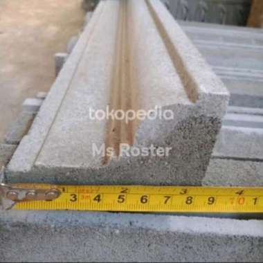 Lisplang Profil Beton Minimalis/Warna Abu Natural/Dekorasi Rumah