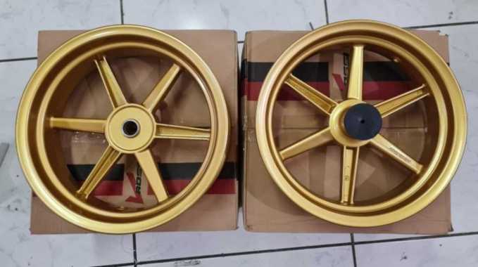 Velg Racing Rossi Nmax Old Starmax P6 Ukuran 350 400 13 Gold Multicolor