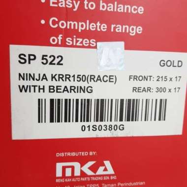 Velg Racing Rcb Racing Boy Sp522 Ninja Rr R Kr Krr New Multicolor