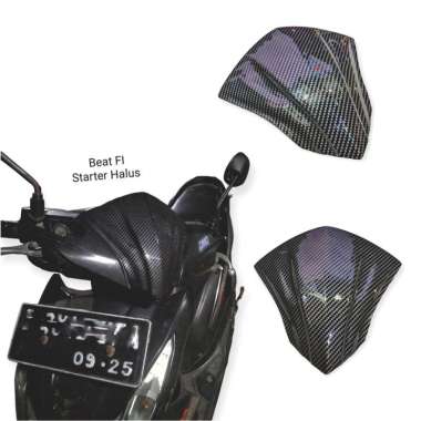 visor beat karbon - windshield tameng motor Honda Beat karbu FI ESP beat karbu smoke