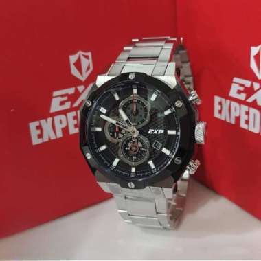 JAM TANGAN PRIA EXPEDITION ORIGINAL EXP 6385 BC BLACK SILVER