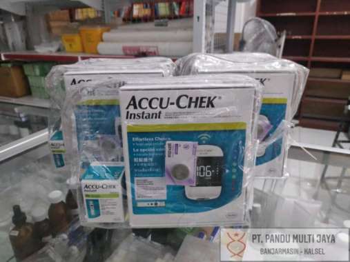 Accu Check Instant &amp; Test Strip/ Alat Cek Gula Darah Accu Check Instan