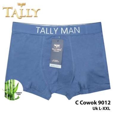 TALLY 1 Pcs Celana Boxer Pria/Cowo Katun Fit to L - XXL CD 9012 Cd Pria Dewasa Nyaman Dipakai XXL