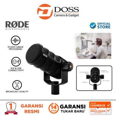 Rode PodMic USB Dynamic Broadcast Microphone Rode Pod mic Broadcast
