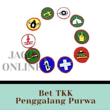 Bet Badge Logo Tanda Kecakapan Khusus TKK Penggalang Penegak Pramuka Bordir Berkemah Pngglang Purwa