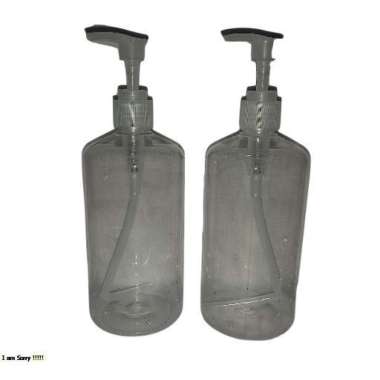 Botol Tekan 500 ml Plastik Bening