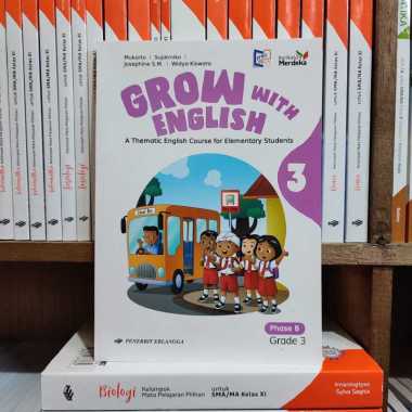 Buku Grow With English Kelas 3 SD Kurikulum Merdeka Erlangga