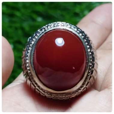 Akik Cincin Batu Kristal Merah Red Baron Yaman Ahmar GambarMotifAntik2