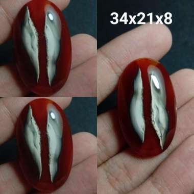 Akik Natural Batu Motif Gambar Sayap Malaikat Wings of Angel UnikAntik