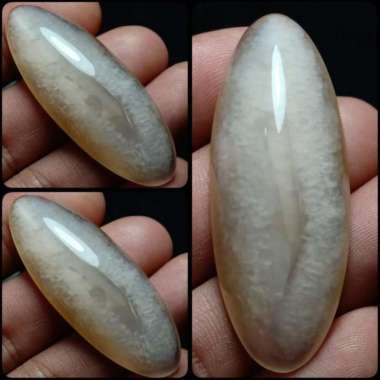 Akik Natural Batu Pandan Kapas Semu Nanas Sutra Merah Lumut OliAntik60