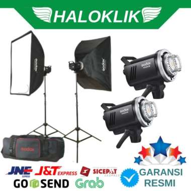 Godox MS 300 V Studio Paket Lighting + Softbox 60x90 Black