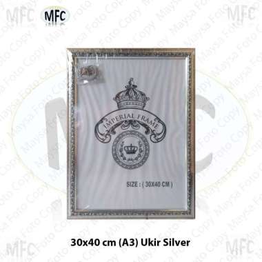 Bingkai Foto A3/12R/17R 30x40 cm Ukir Emas, silver, coklat,Putih Emas Silver
