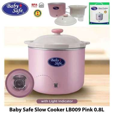 Baby Safe Slow Cooker Alat Memasak Menghangatkan Makanan 0,8 Liter